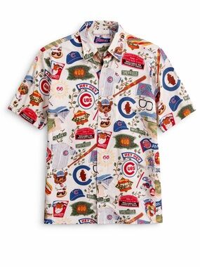 Reyn Spooner Chicago Cubs Cubbies Legacy MLB Hawaiian Button Down Shirt